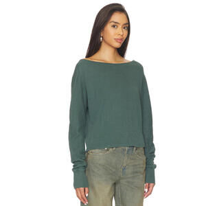 Free People We The Free Jess Long Sleeve thermal In Seamoss size S NWT